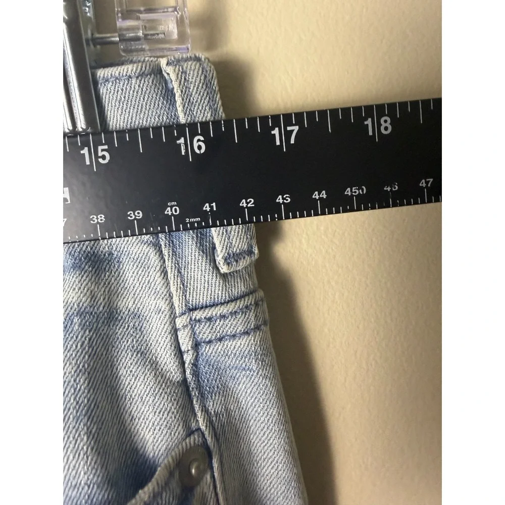 Pacsun Jeans Mens 32x32 Blue Stacked Skinny Premium Stretch Distressed